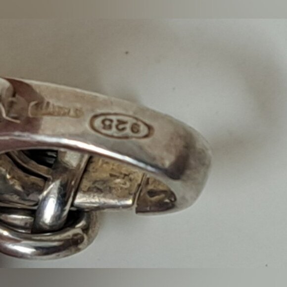 Gucci Women's Interlocking GG Logo Chain Necklace Sterling Silver AG 925 11" - Picture 10 of 16